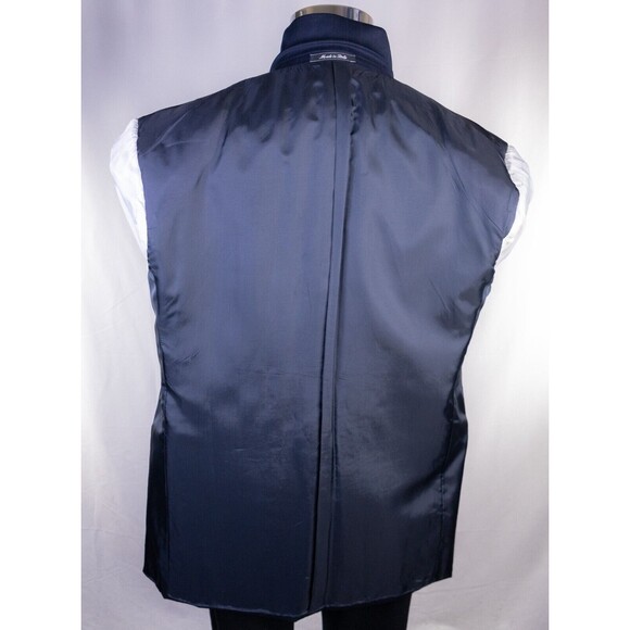 VITO RUFOLO Vitale Barberis Canonico Double Breasted Sz 42L Striped Suit Jacket - Picture 14 of 16